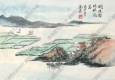 周元亮國(guó)畫 洞庭晚秋圖 高清大圖下載