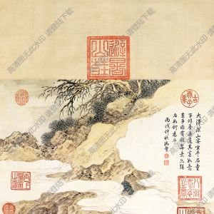 清 金廷標《羅漢圖》國畫高清大圖下載