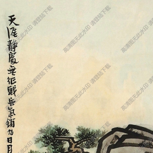 豐子愷名畫_天涯靜處無征戰(zhàn)_兵氣銷為日月光_高清大圖下載