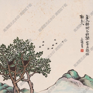 豐子愷名畫_主人醉倒不相勸_客反持杯勸主人_高清大圖下載