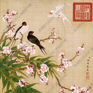 余稚《花鳥(niǎo)》-1國(guó)畫(huà)高清大圖下載