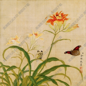 余稚《花鳥(niǎo)》-2國(guó)畫(huà)高清大圖下載