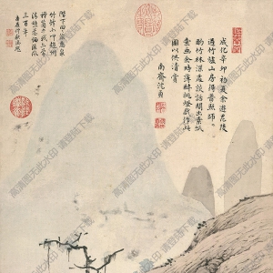 明 沈貞《竹爐山房》國(guó)畫高清大圖下載