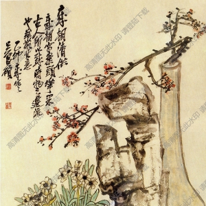 清 吳昌碩《歲朝清供圖》國(guó)畫(huà)高清大圖下載