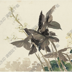 任頤《花卉十二開(kāi)》-5國(guó)畫(huà)高清大圖下載