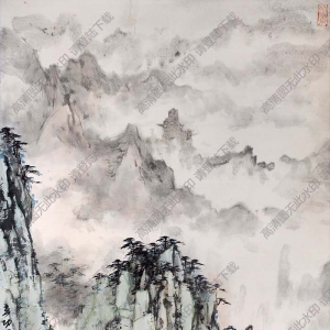 董壽平《黃山山水》國(guó)畫(huà)高清大圖下載