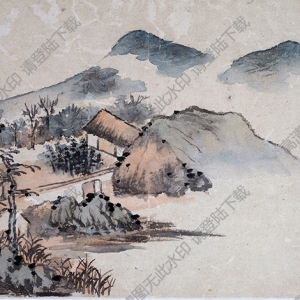 清 石濤《山水圖冊(cè)》-2國畫高清大圖下載
