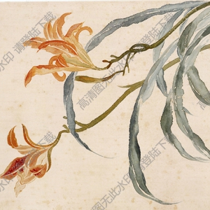 清 惲壽平 王翚《花卉山水》-2國(guó)畫(huà)高清大圖下載