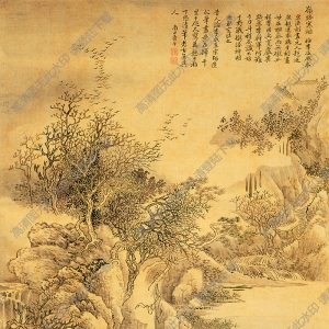 清 惲壽平《仿古山水冊(cè)》-8國(guó)畫(huà)高清大圖下載