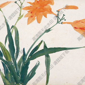 清 趙之謙《花卉圖》-8國畫高清大圖下載
