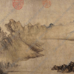 元 方從義《云山圖》國(guó)畫高清大圖下載