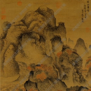 王蒙超高清《關山簫寺圖》國畫百度云網(wǎng)盤下載