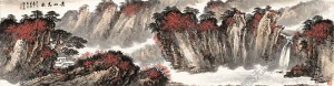 國畫名作_黃山高秋_高清大圖下載