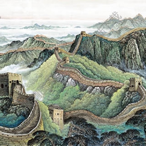 國(guó)畫名作_萬(wàn)里長(zhǎng)城_高清大圖下載