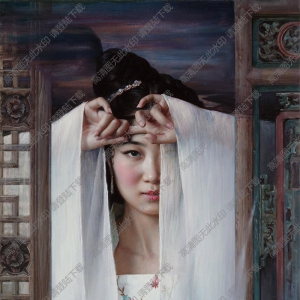 安靜油畫_聊齋人物_白秋練_高清大圖下載