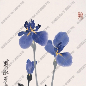 蕭淑芳的畫(huà) 紫鳶 高清大圖下載