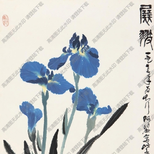 蕭淑芳的畫(huà) 紫鳶 展翅 高清大圖下載