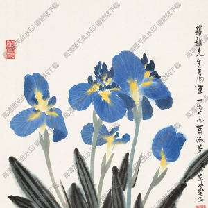 蕭淑芳的畫(huà) 紫鳶2 高清大圖下載