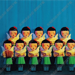 劉野油畫作品 合唱團 高清下載