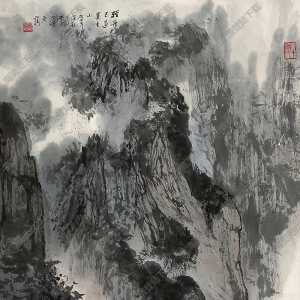 亞明作品 輕舟已過(guò)萬(wàn)重山 高清大圖下載
