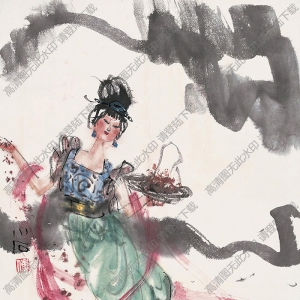 傅小石國(guó)畫(huà)作品 天女散花 高清下載