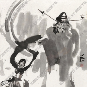 傅小石國(guó)畫作品 鍾馗 高清下載