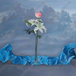 曾傳興油畫(huà) 百合花 高清大圖下載