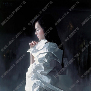 曾傳興油畫(huà)作品 紙新娘 祈之四 高清下載
