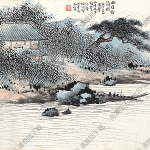 胡佩衡國(guó)畫(huà)作品 西厓鍥簡(jiǎn)圖 高清下載