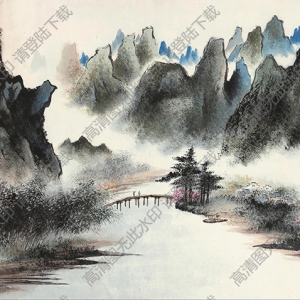 胡佩衡國(guó)畫(huà)作品 興坪山水 高清下載