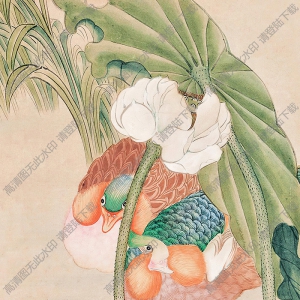陳之佛國(guó)畫作品 鴛鴦 高清下載