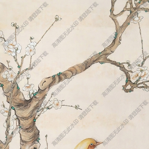 陳之佛國(guó)畫作品 爭(zhēng)艷圖 高清下載