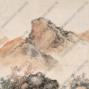 啟功國畫 山水畫1 高清大圖下載