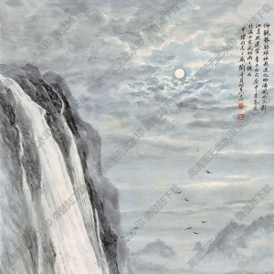 陶冷月國(guó)畫 李白詩(shī)意圖 高清大圖下載