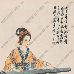 陶冷月國(guó)畫 仕女 高清大圖下載