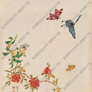 蔡鶴汀國(guó)畫 花鳥 高清大圖下載
