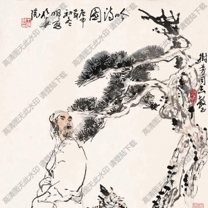 王明明國(guó)畫(huà) 吟詩(shī)圖 高清大圖下載