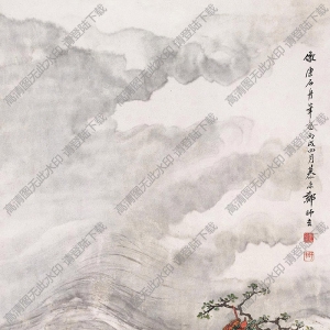 鄭午昌國(guó)畫(huà)作品 仿康石舟筆意 高清下載