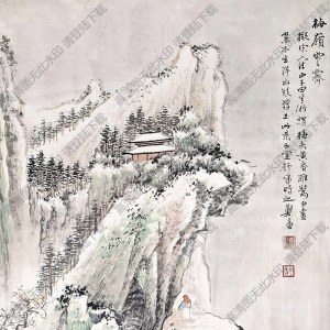 鄭午昌國(guó)畫(huà)作品 梅嶺雪霽 高清下載