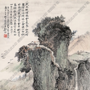 鄭午昌國(guó)畫(huà)作品 秋水澄空 高清下載