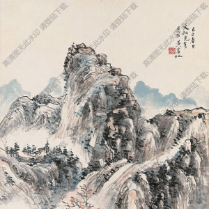 黃賓虹國畫 山水4 高清大圖下載