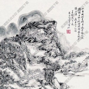 黃賓虹國(guó)畫 新安江紀(jì)游 高清大圖下載