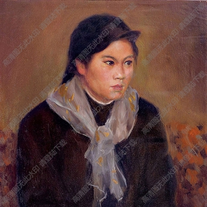 劉國(guó)樞作品 畫家的女兒 高清大圖下載