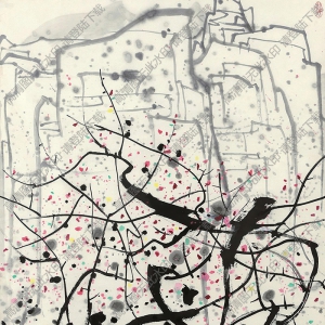 吳冠中國(guó)畫_俏也不爭(zhēng)春_高清大圖下載