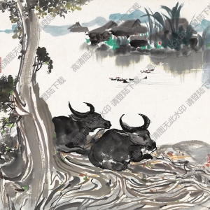吳冠中國(guó)畫_春塘水暖_高清大圖下載