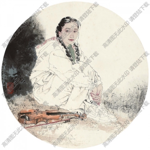 何家英國(guó)畫(huà)作品 悠然 高清下載