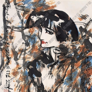 胡若思國(guó)畫作品 遐思 高清下載