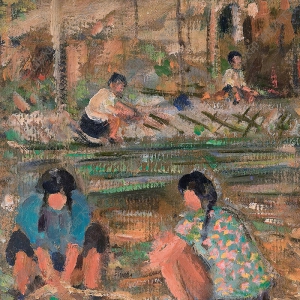 林達(dá)川油畫(huà) 農(nóng)活 高清大圖下載