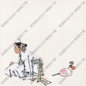 史國(guó)良國(guó)畫 仕女 高清大圖下載