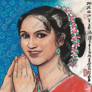 史國(guó)良國(guó)畫 桃花依舊笑春風(fēng) 高清大圖下載